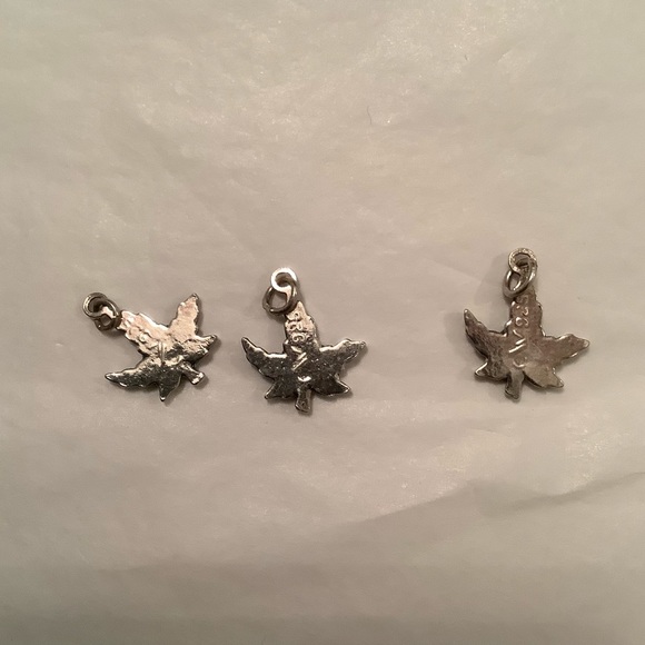 NEW vintage 925 silver Cannabis Leaf Charm-Pendant Turquoise - Picture 5 of 7